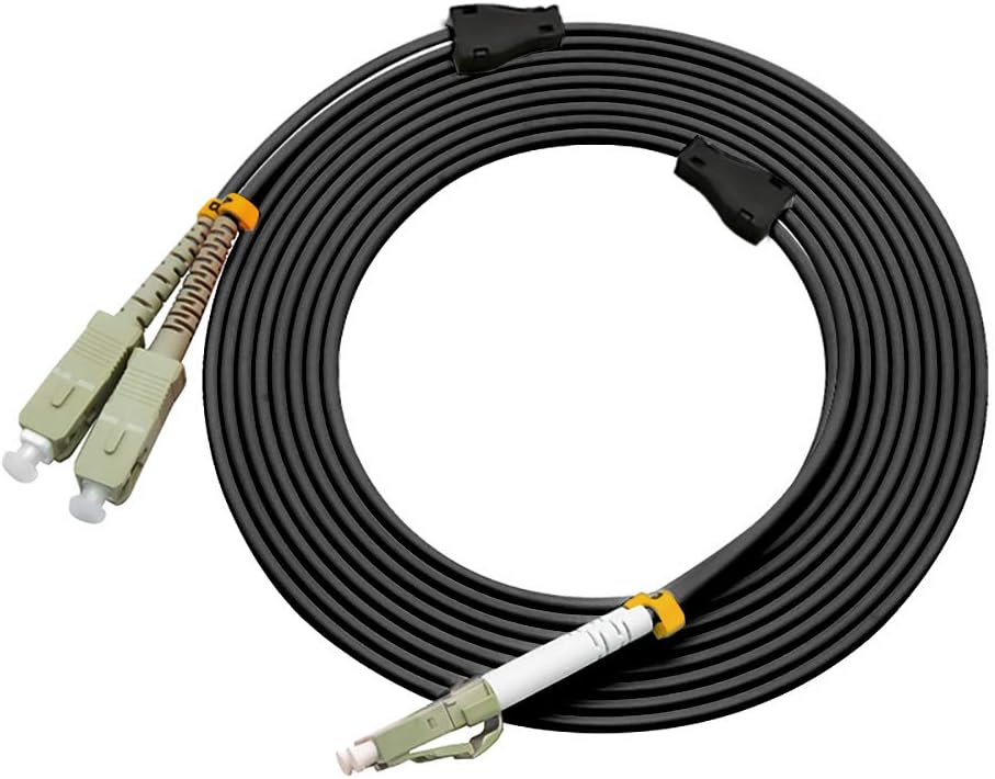 40M LC to SC Outdoor Armored Duplex Fiber Optic Cable Jumper