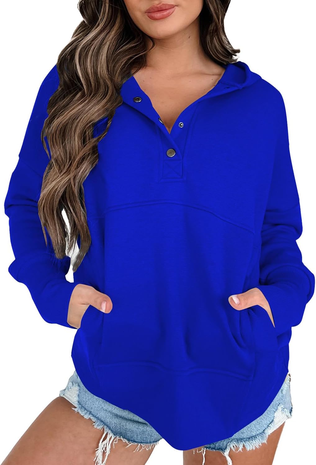 Nimsruc Women Hooded Sweatshirt: Lightweight & Cozy!