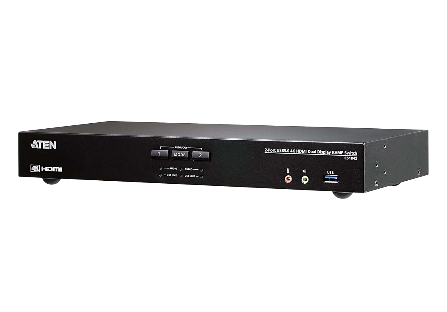 ATEN CS1842 2-Port USB 3.0 4K HDMI Dual Display KVM Switch