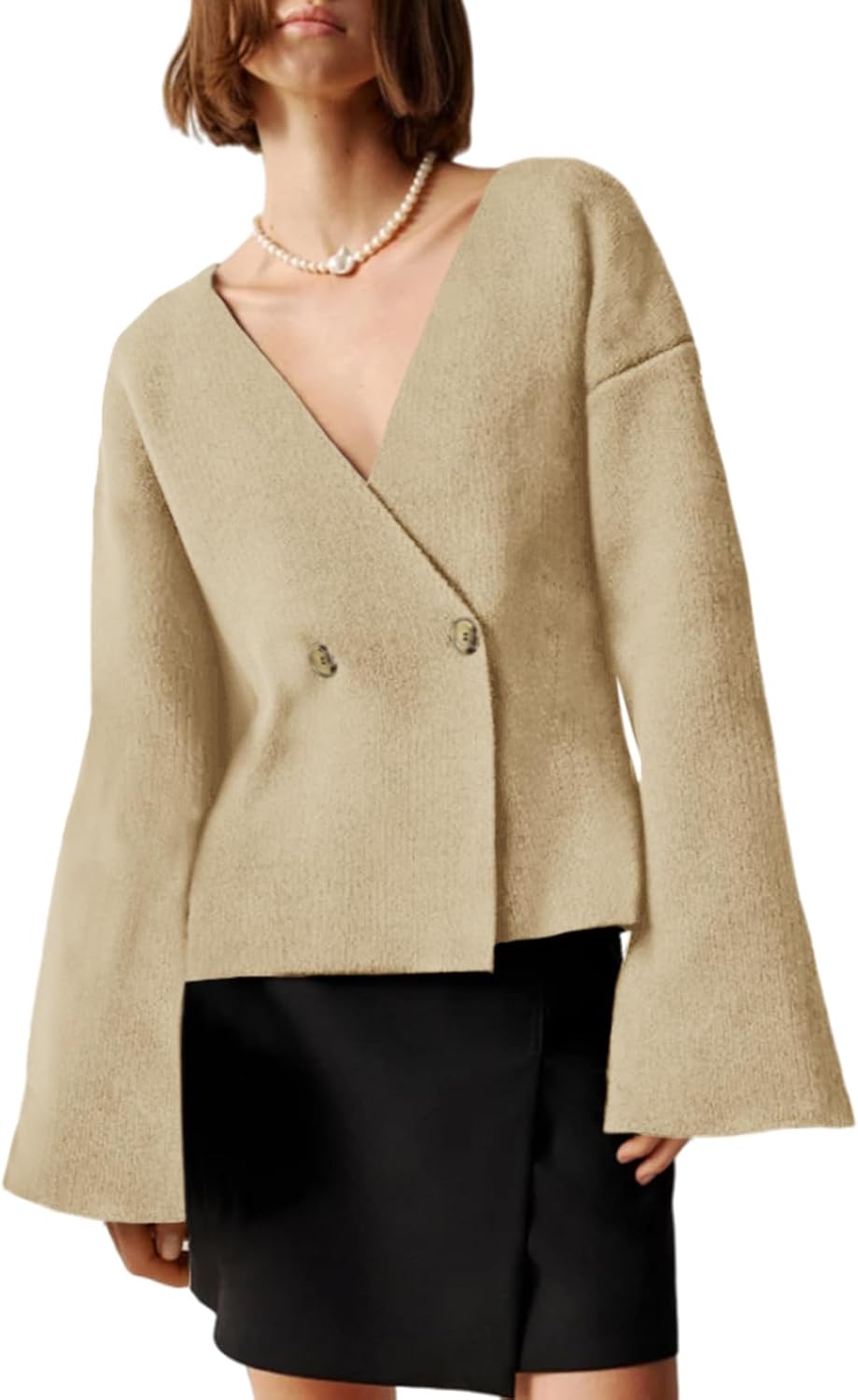 Saodimallsu Womens V Neck Cardigans for Stylish Fall Looks