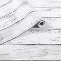 Arthome 35.4 x 120 in White Gray Peel and Stick Wallpaper - Versatile