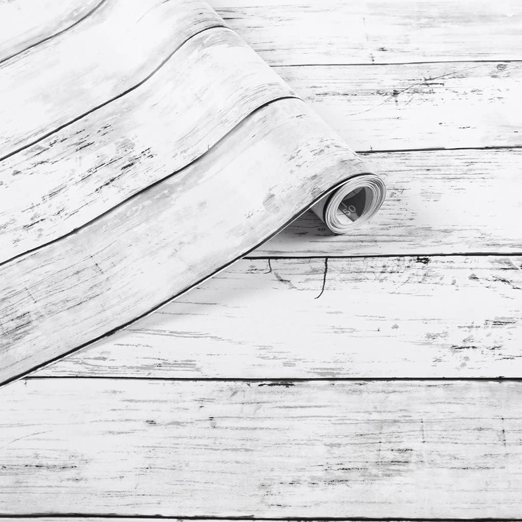 Peel and Stick Wallpaper for Vintage Wood Look, 35.4 x 120 in
