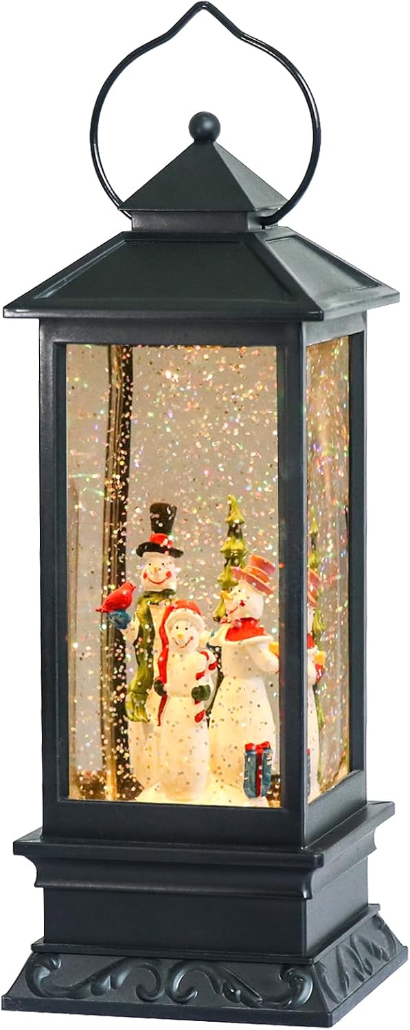 Musical Lighted Christmas Snowman Lantern for Holiday Cheer
