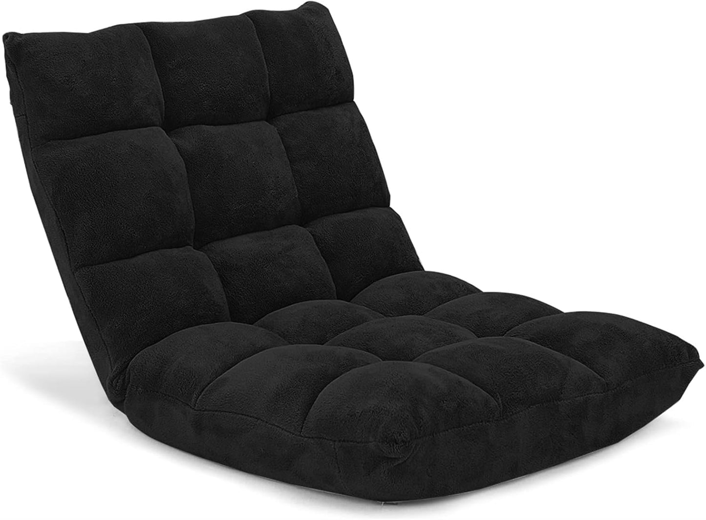 Adjustable Floor Chair with Back Support for Gaming and Relaxation