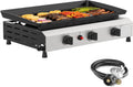 SKOK 3 Burner Gas Griddle 23.3 in - Portable Propane Flat Top Grill
