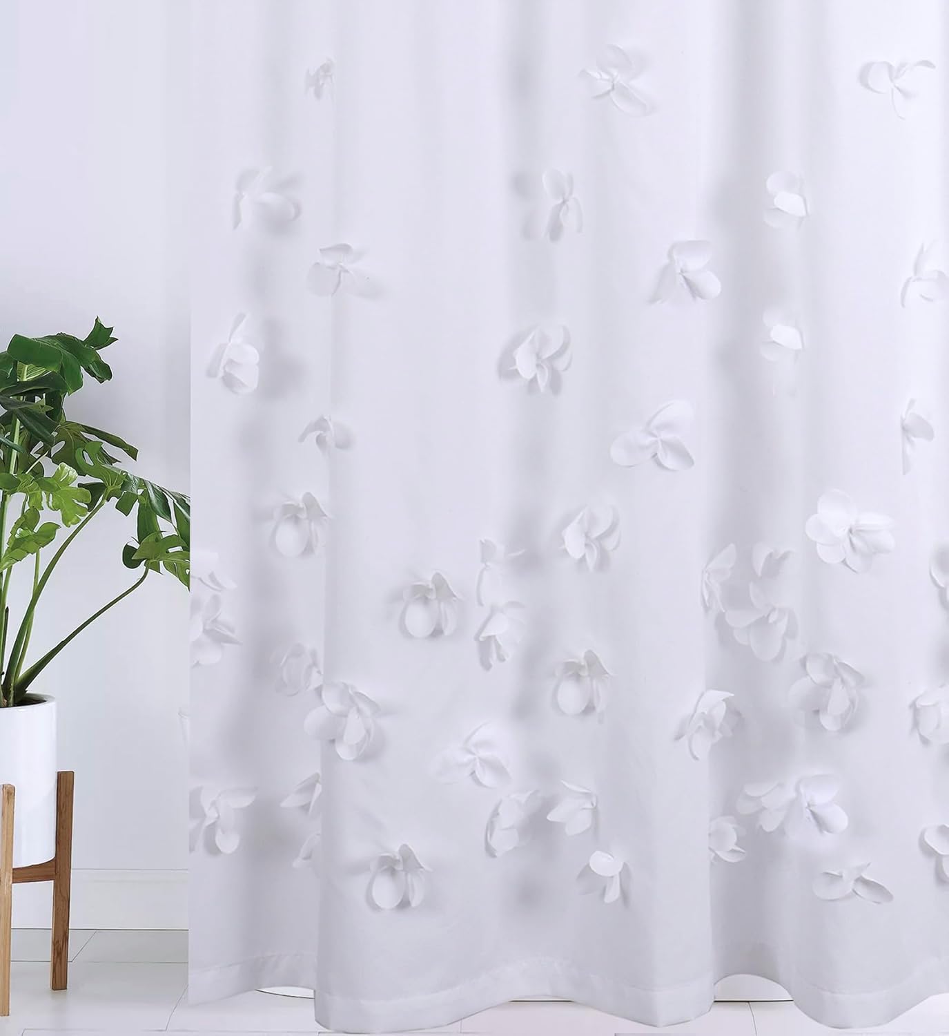 Cherry Blossom 3D Ruffled Shower Curtain