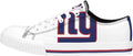 Women's NFL Big Logo Low Top White Canvas Sneakers - Fan Style FOCO