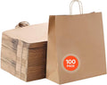 VEVOR Kraft Paper Bags with Handles 18 x 7 x 19 in - Recyclable Bulk