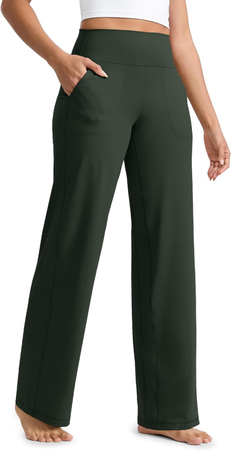 CRZ YOGA Butterlift Wide Leg Pants for Ultimate Comfort