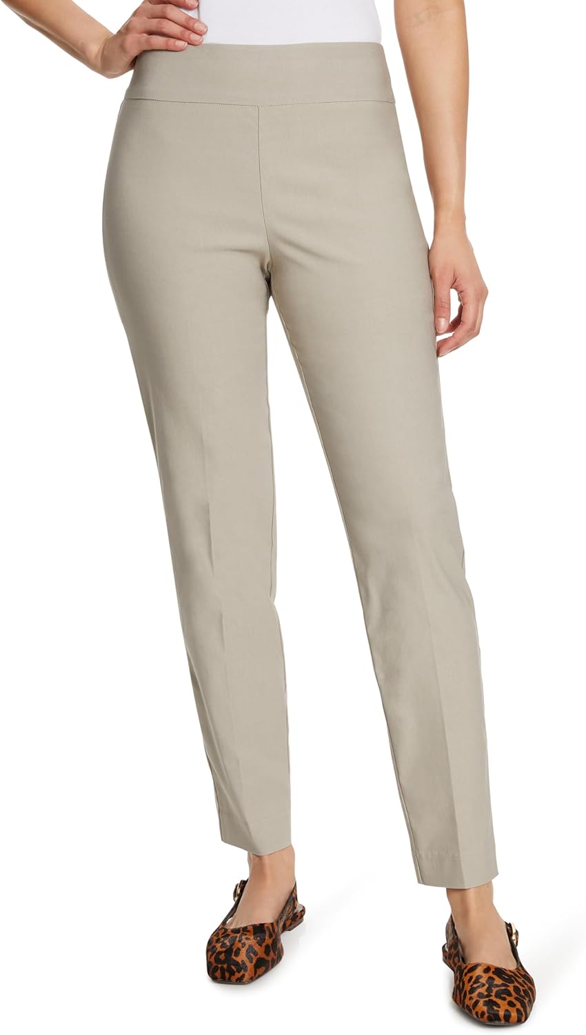 Gloria Vanderbilt Womens Pull on Tummy Slimmer Trouser Pant