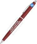 Custom Burgundy Langham Ballpoint Pens Set of 100 - Personalized Bulk