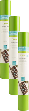 Cricut Removable Vinyl Bright Green 3-Pack - Temporary Crafts