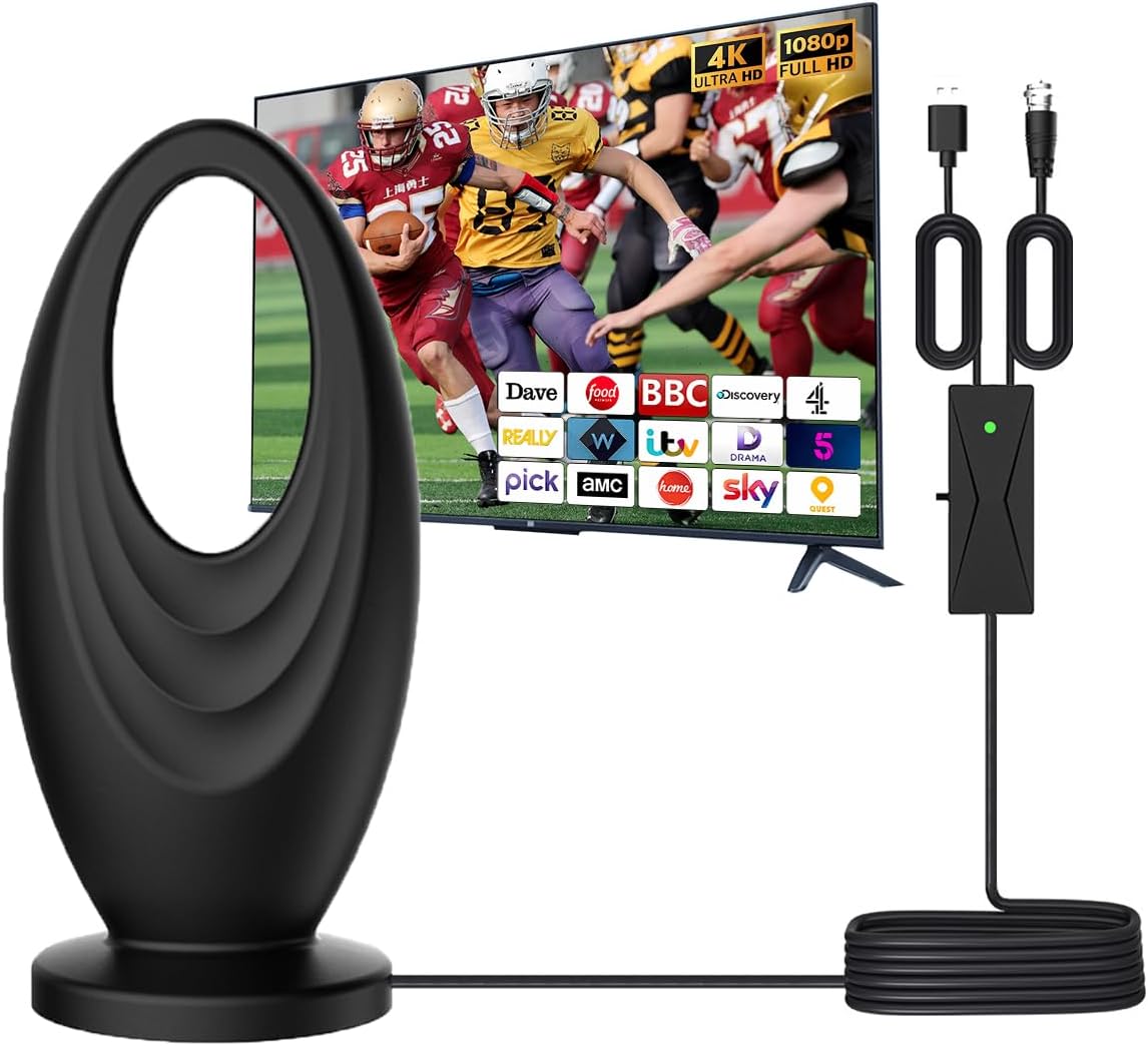 2025 Indoor Outdoor TV Antenna for Smart TV with 2200 Miles Range