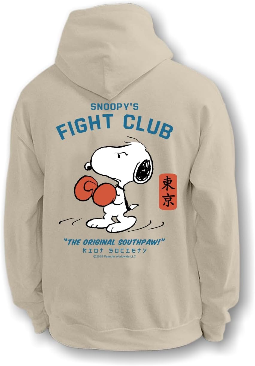 Riot Society Graphic Hoodie with Bold Fight Club Design