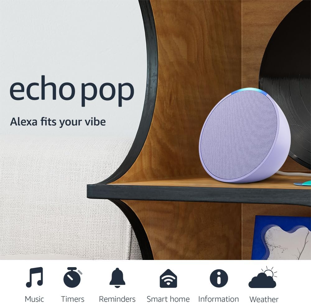 Echo Pop - Compact Alexa Speaker Lavender