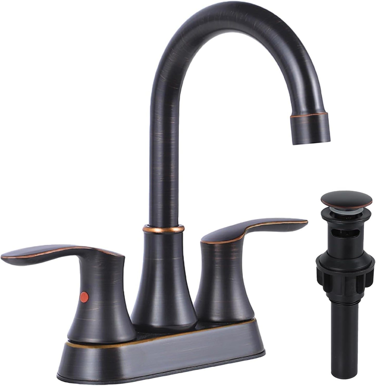 Modern Commercial 2-Handle Oil Rubbed Bronze Bathroom Faucet
