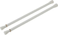 Adjustable White Tension Rods - Pack of 2 for Easy Window Curtain Installation!