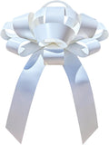 CarBowz Big Car Bow 30in White - Elegant Vehicle Decoration