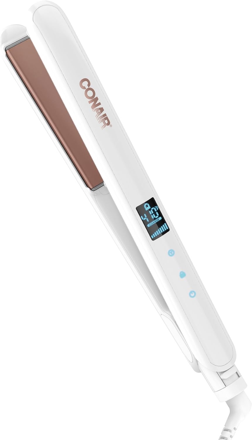 Conair Double Ceramic Flat Iron for Effortless Styling and Waves
