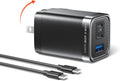 MUNBYN NexGo 65W GaN III USB C Charger Block - Compact 3-Port Fast