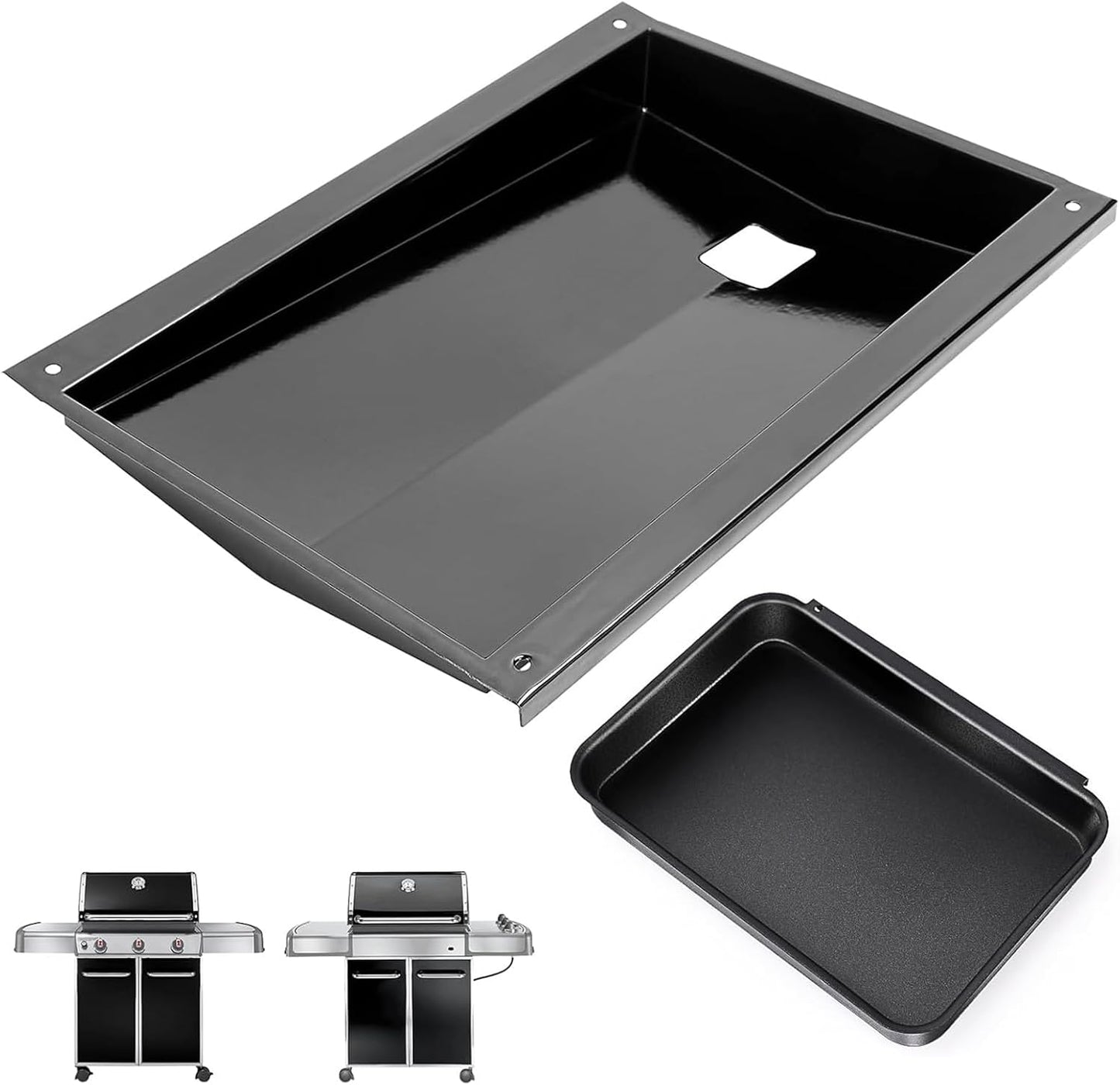 QuliMetal Grease Tray for Weber Genesis 300 Series Grills