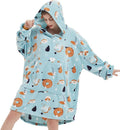 ABENCA Wearable Blanket Hoodie Oversized Sweatshirt - Warm Flannel