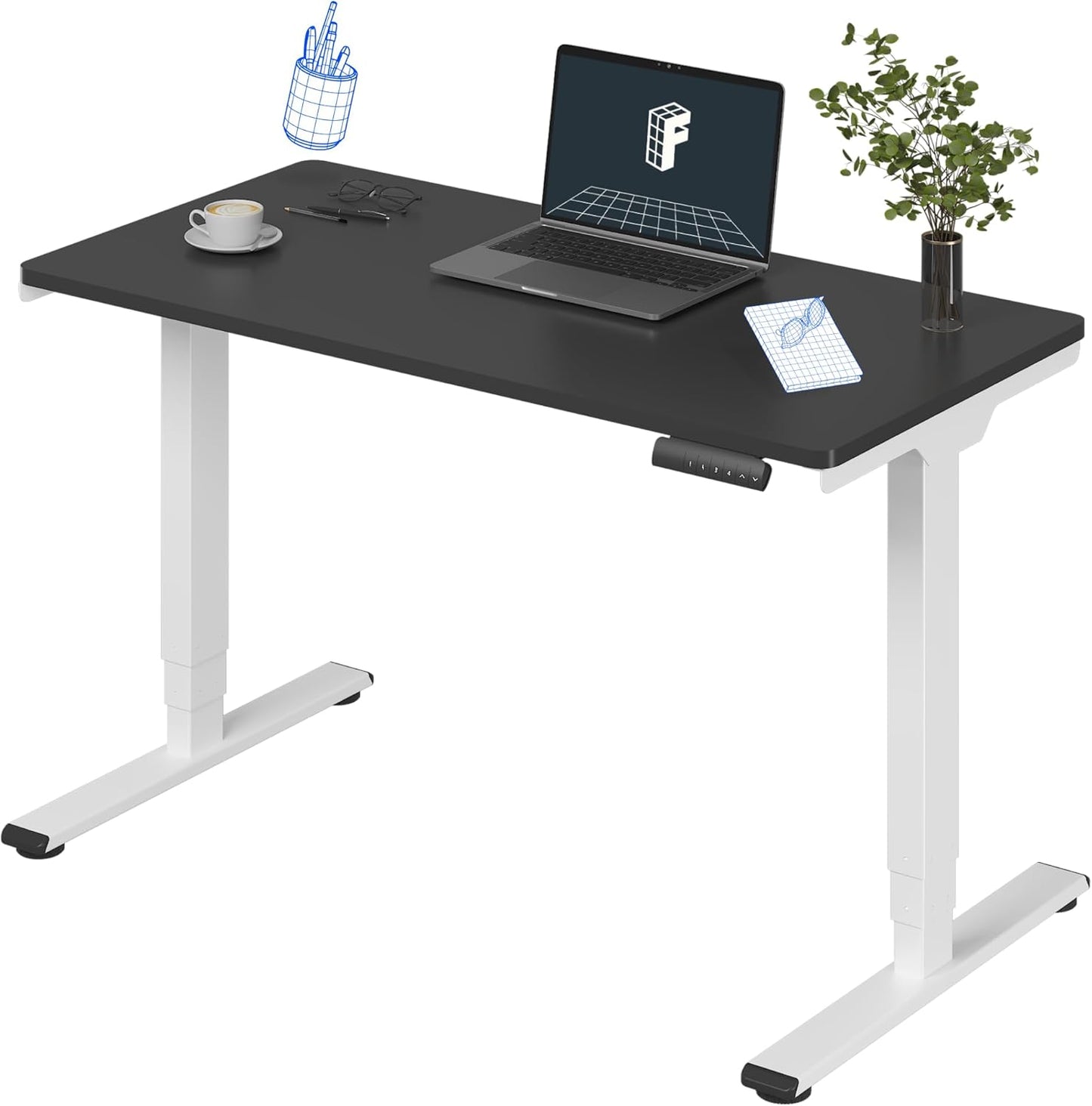 FLEXISPOT E6 Electric Standing Desk with 3 Stages for Comfort