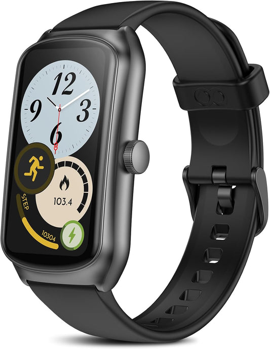 24/7 Heart Rate & Activity Tracking Smartwatch - Swim/Sleep/Calorie/Step - IP68 Waterproof - 100+ Sports Modes