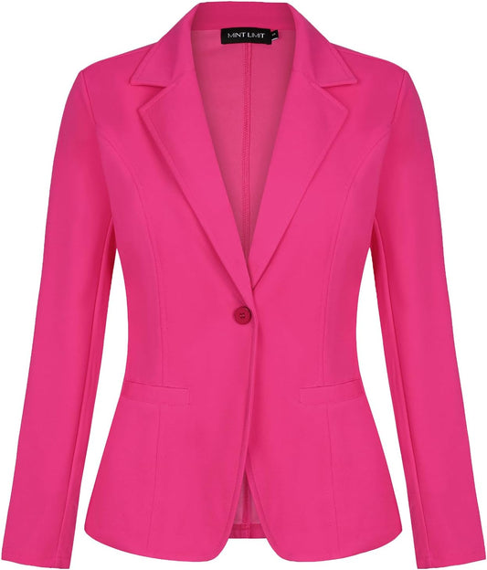 MINTLIMIT Women Long Sleeve Blazer for Work and Casual Wear