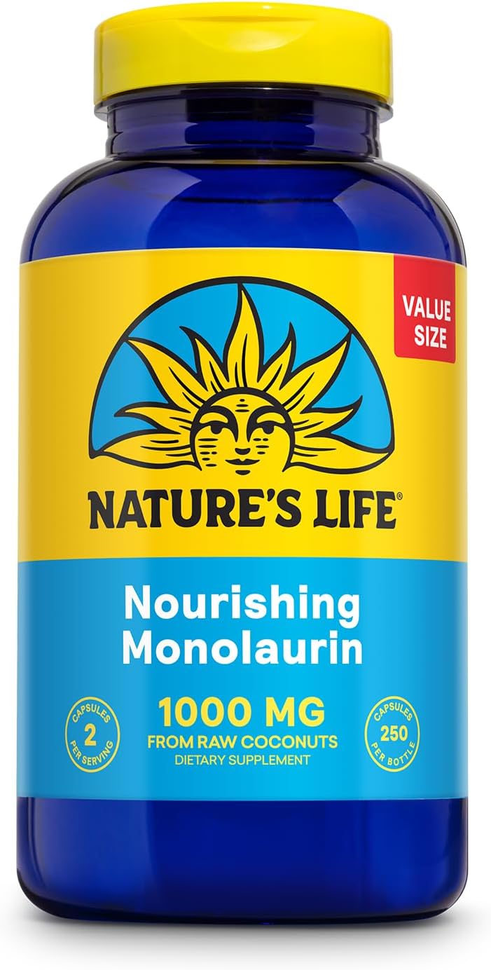 Monolaurin 1000 mg Immune Support Supplement for Gut Health