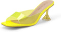 DREAM PAIRS Women's Clear Heeled Sandals for Summer Style