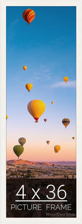 wallsthatspeak 4x36 white Picture Frame for Posters and Puzzles