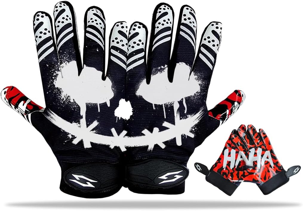 Unleash Venom with Jester Stealth Elite Football Gloves