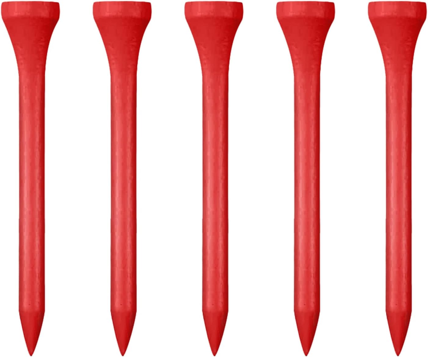 Zivisk Wooden Golf Tees Set - Variety Pack, 100 Count