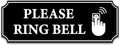 Please Ring Doorbell Sign Sticker - Fade-Resistant 9in x 3.1in