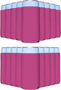PartyPrints 200 Pack Pink Blank Slim Can Cooler Sleeves for Events