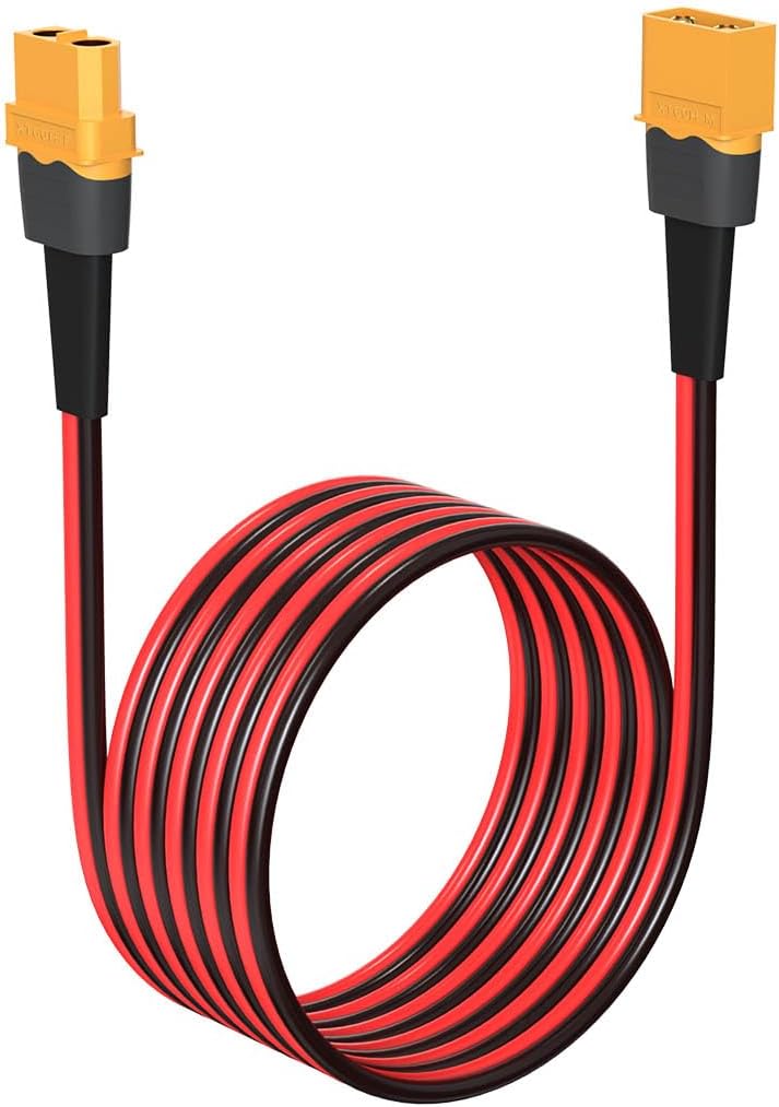 12AWG 20FT XT60 Extension Cable for RC Battery and Solar Use
