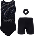 Gymnastics Leotards for Girls, Adult, Child With Shorts (Style 791B)
