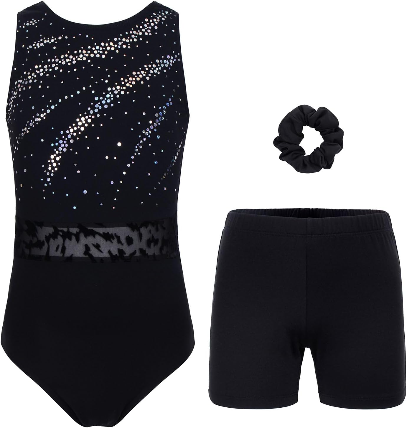 Gymnastics Leotards for Girls and Adults with Shorts Set