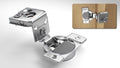1-1/2 in Overlay Soft Closing Face Frame Cabinet Hinges - 100 Pack