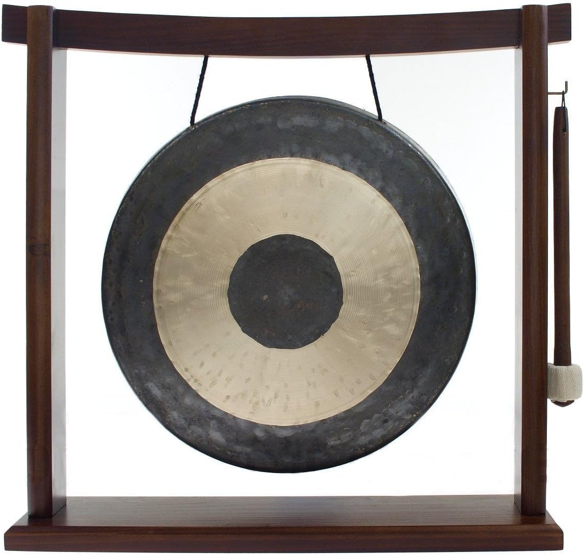 10-12 Inch Gongs on Woodsonic Stand - Perfect for Small Spaces