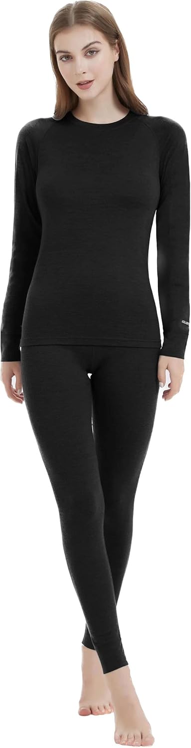 Iguana Womens 100% Merino Wool Base Layer for Skiing Comfort