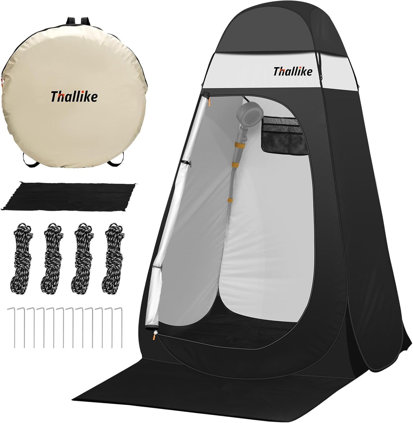 Thallike Upgrade Pop Up Privacy Shower Tent for Camping