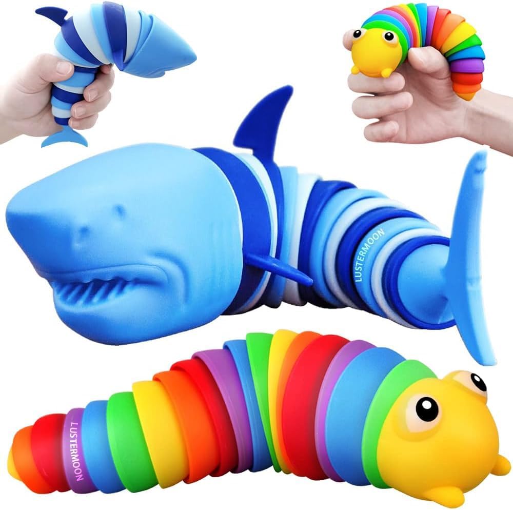 LUSTERMOON Articulated Fidget Toy Set - Stress Relief Fun!