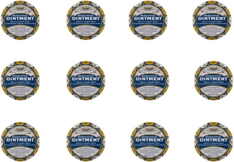 Rawleigh Medicated Ointment: Effective Cold Relief in Blue Tin