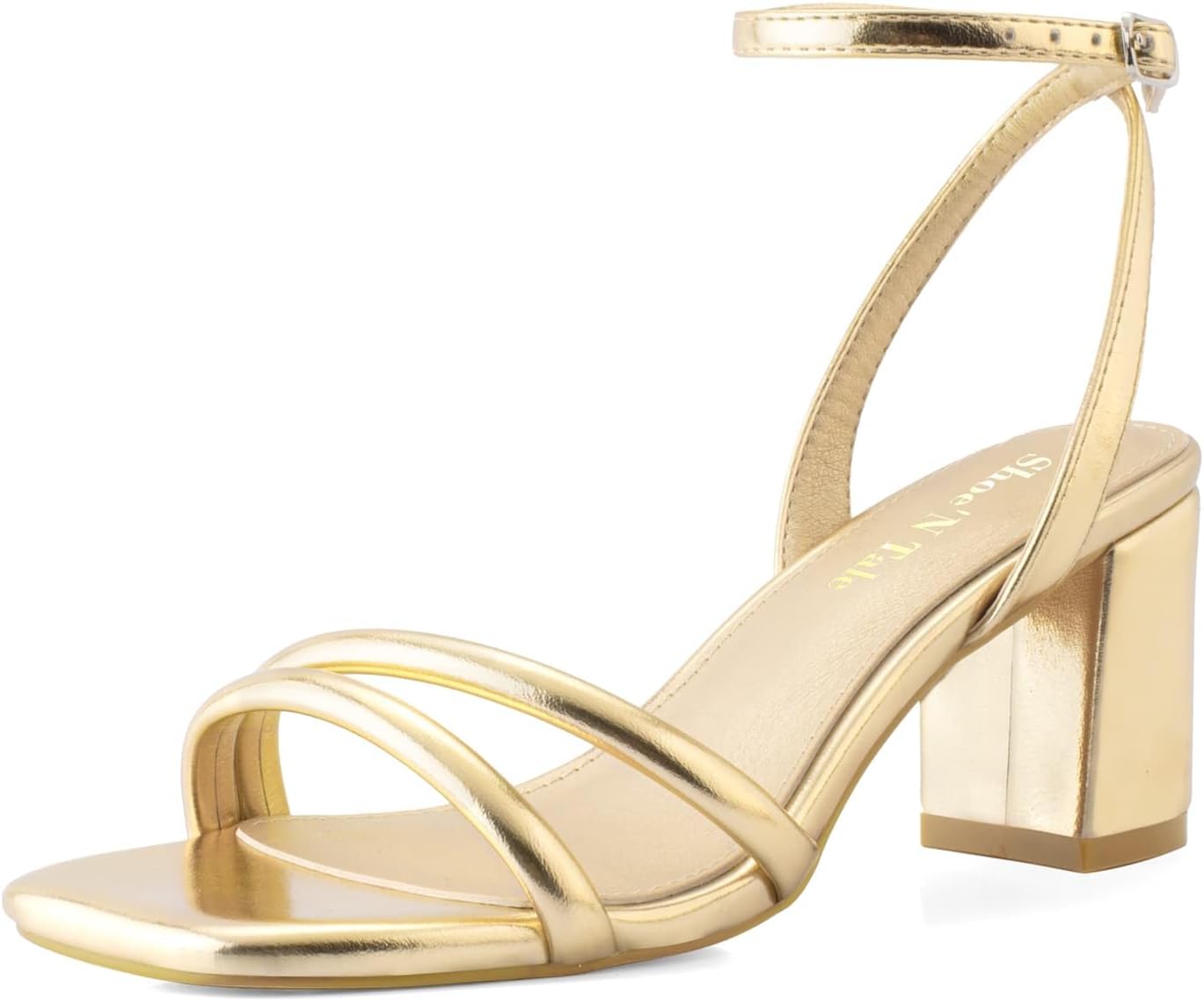 Shoe'N Tale Strappy Heels for Women with Chunky Block Design