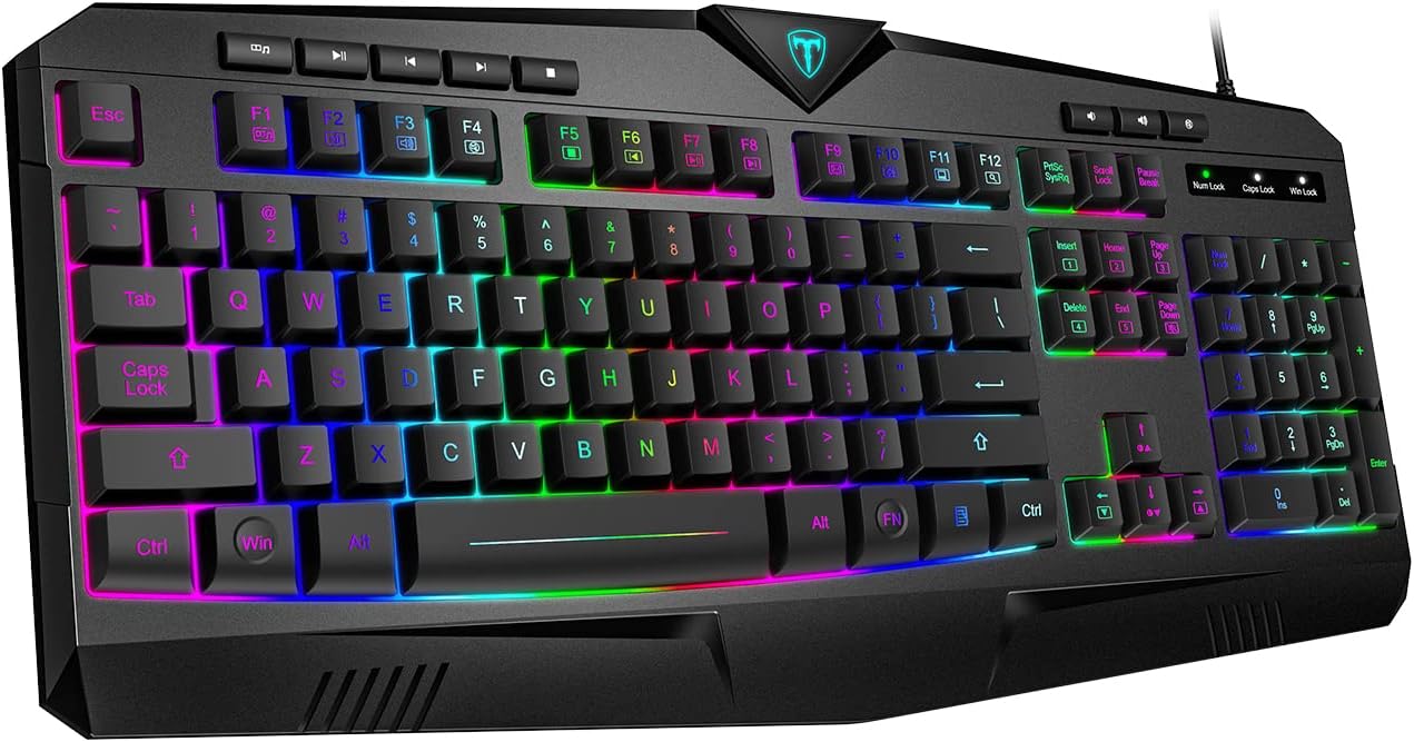 Dacoity RGB Gaming Keyboard: Silent, Backlit, Waterproof