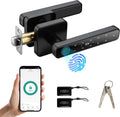 Smart Door Knob with Key & Keypad - Keyless Entry, Fingerprint