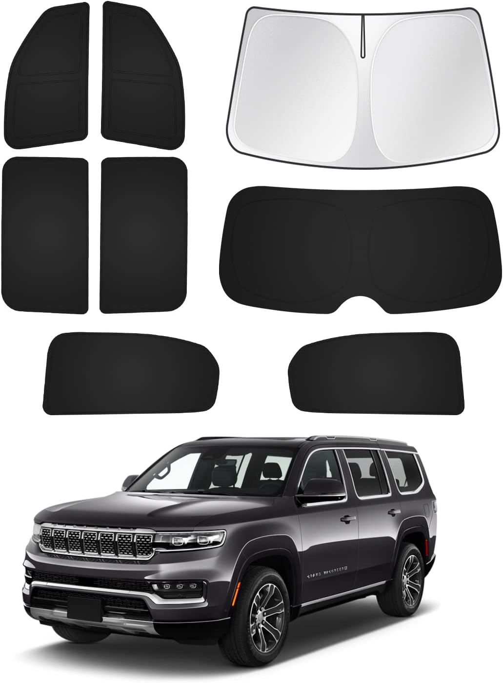 Windshield Sun Shade for Jeep Grand Wagoneer 2022-2026 Models