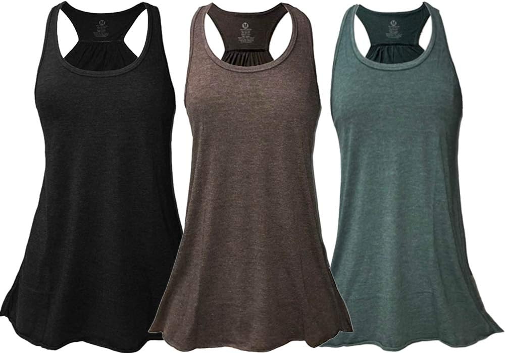 Epic MMA Gear Flowy Racerback Tank Top Pack of 3 for All Sizes